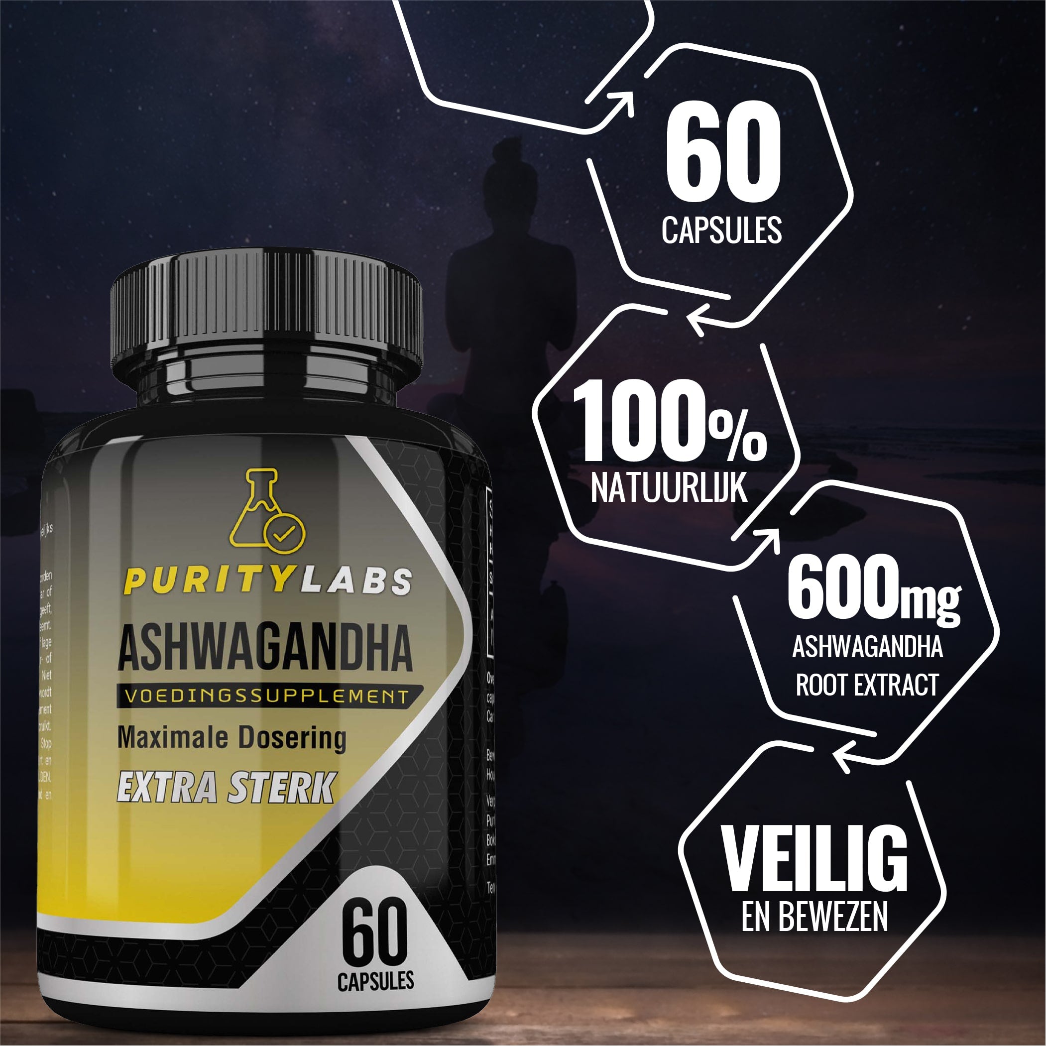 PurityLabs Ashwaganda - 4 Pak