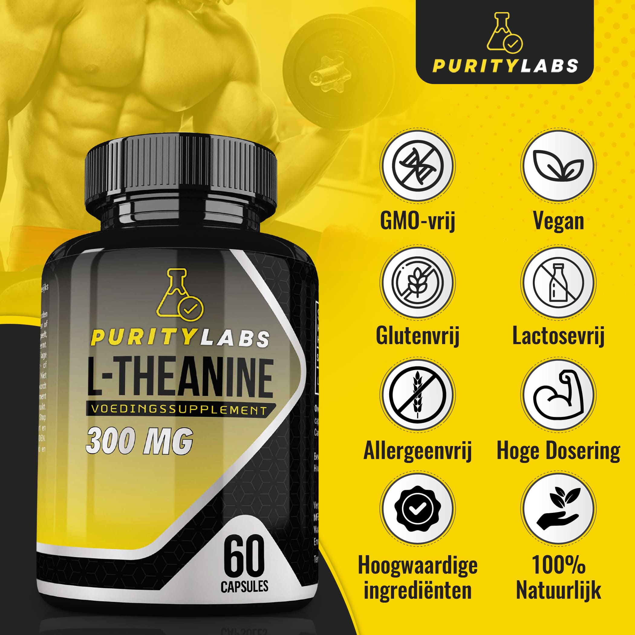 PurityLabs L-teanina - 2 Pak
