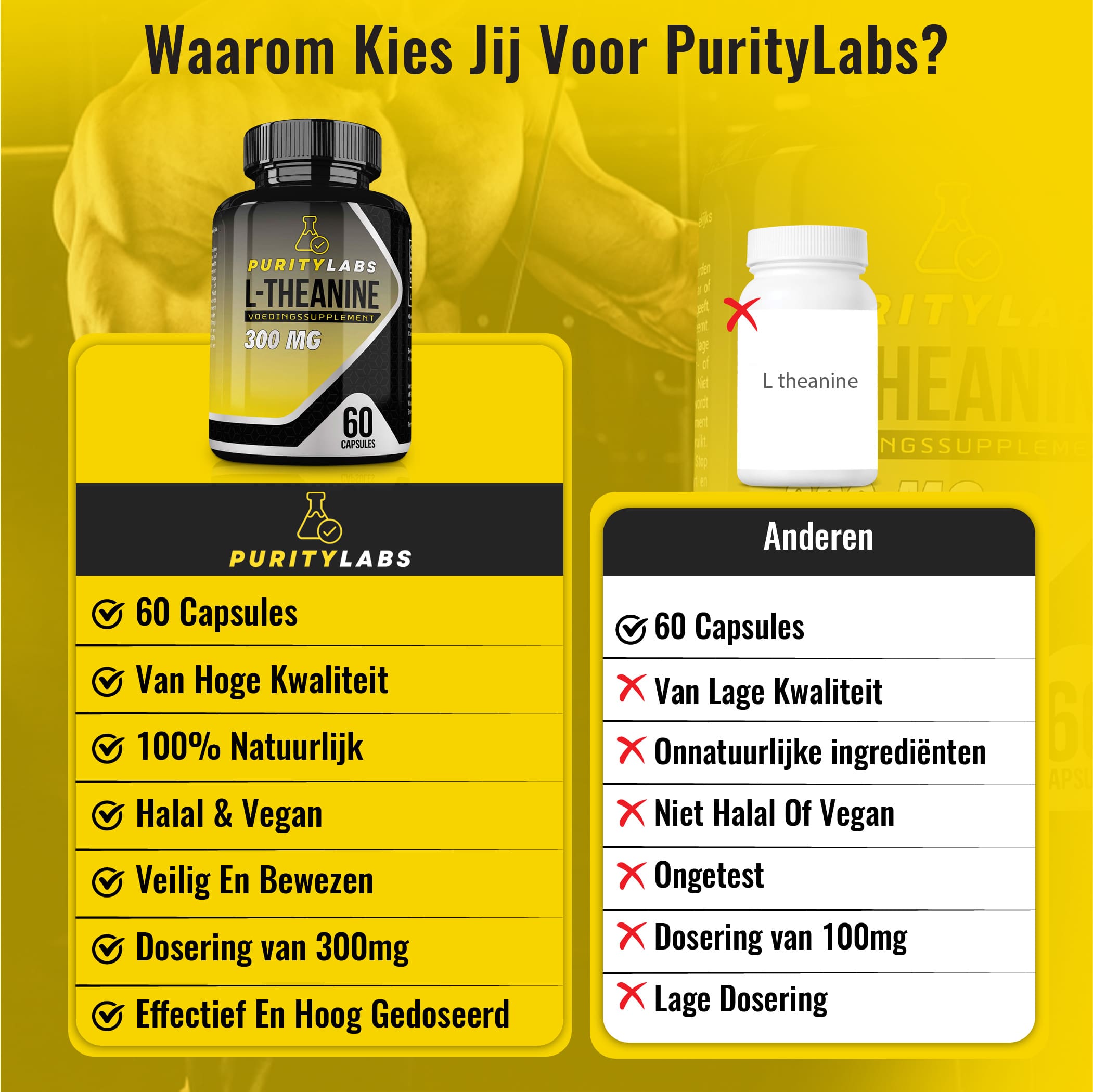PurityLabs L-teanina - 4 Pak