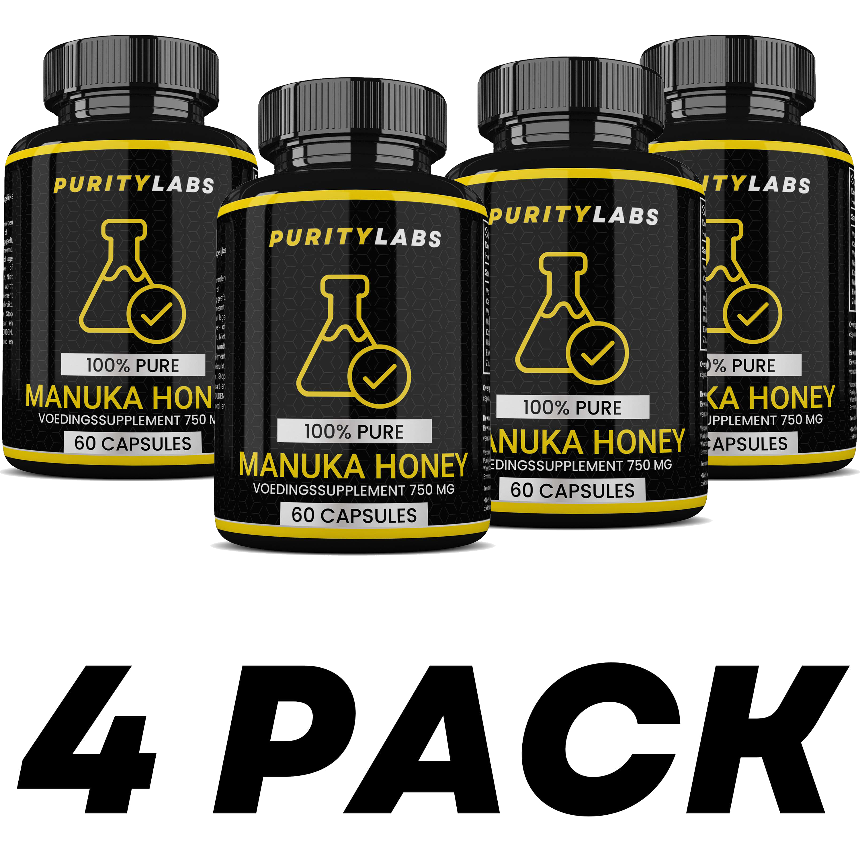 PurityLabs Miód Manuka - 4 Pak